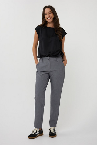 Satin Top -Black