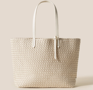 Jet Setter Small Tote-Ecru