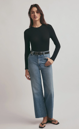 The Mischa Sup Hi Ri Wide Leg Ankle - Monterey
