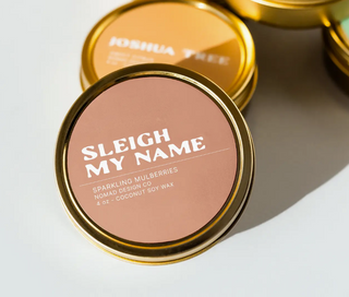 Sleigh My Name Travel Tin Candle