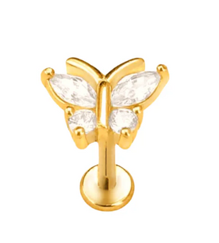Jeana Butterfly Cartilage Earring - Gold