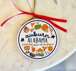 Multi Sport Auburn, Al College Town Ornament