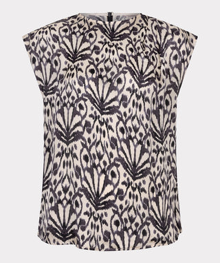 Blouse - City Sign Black and White