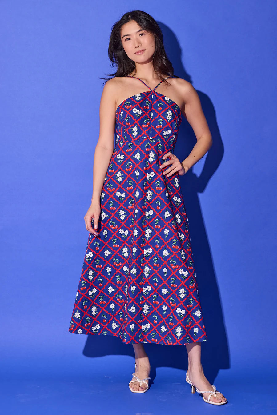 blue cherry dress Karin Dress- Navy – Monkee's of Tallahassee Army officer mess dress Perfect for Spring machine-washable Color:LIME