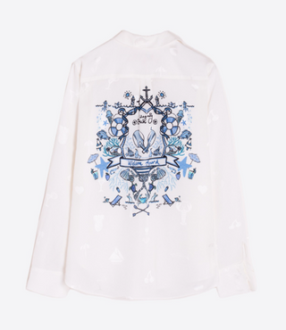 Embossed Lobster Top - Escudo Azulon