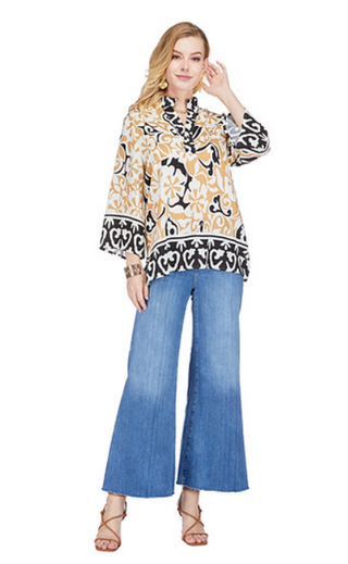 Placket Tunic - Ethnic Border