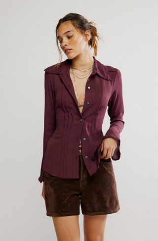 Melrose Top - Chocolate Grape