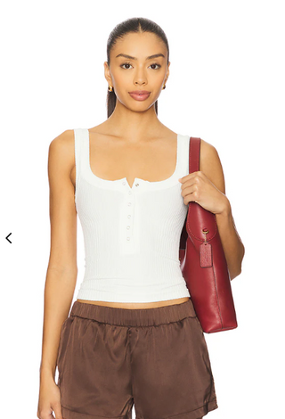 Clean Slate Henley - White