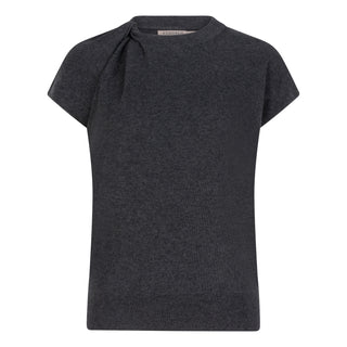 Sweater with Twist Knot - Anthracite