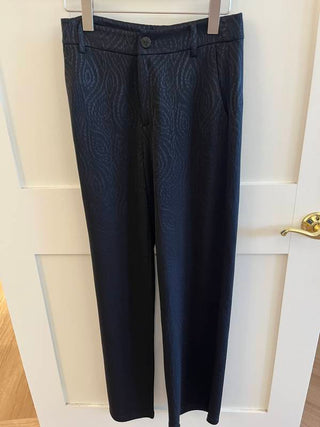 Trousers Jacquard Stretch-Black