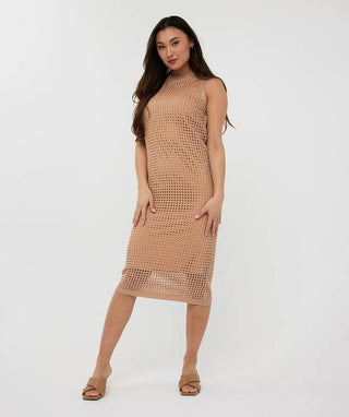 Dress Open Knit Lurex