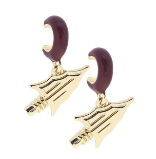Florida State Seminoles Logo Huggie Hoop Earrings
