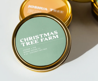 Christmas Tree Farm Travel Tin Candle