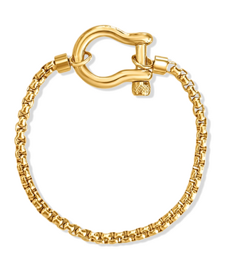 Clarkson Shackle Necklace - Gold