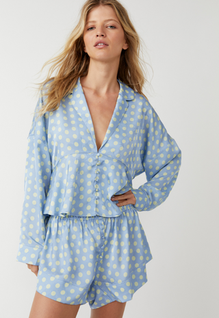 Beauty Sleep PJ Set - Cashmere Blue Combo