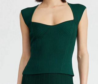 Sleeveless Top - Forest Green