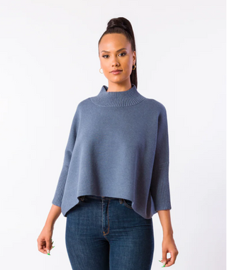 Aja Sweater-Stormy Blue