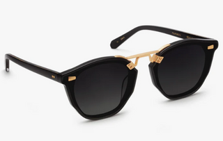 Beau Nylon Sunglasses - Black + Shadow 24K Polarized
