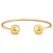 Talia Beaded Cuff Bracelet - Gold