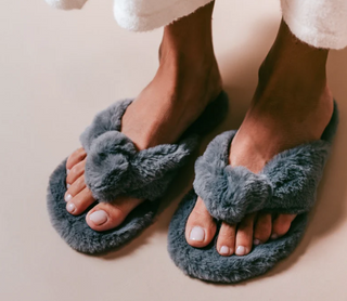 Izzie Faux Fur Sandal - Mink