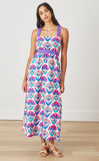 Coastal Dress-Glass/Fushia