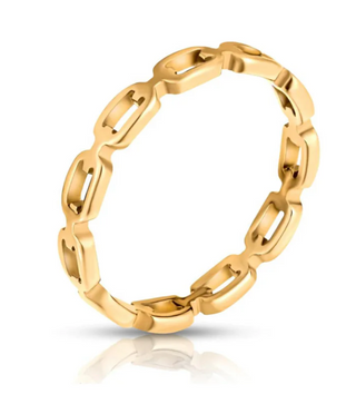 Billy Dainty Chain Ring - Gold