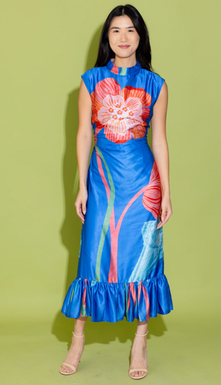 Estelle Dress- Royal Fluorescence