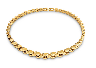 Onyx Watch Band Choker Necklace