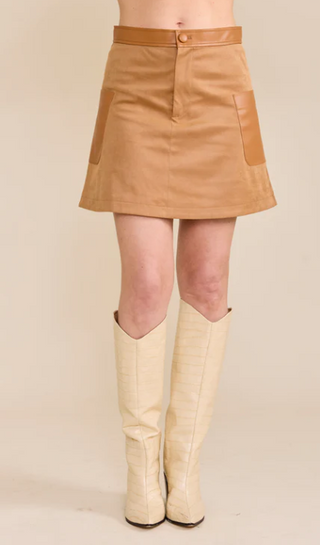 Zoe Skirt-Camel