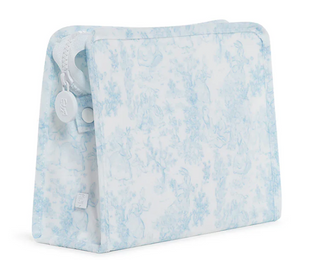 ROADIE MEDIUM Zip Pouch - BUNNY TOILE BLUE