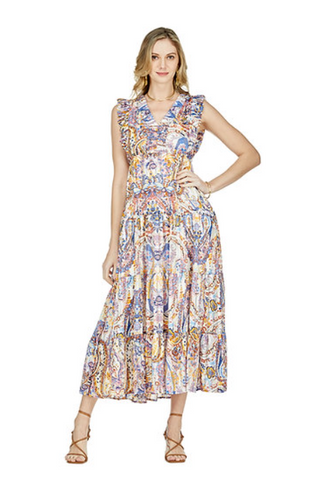 Maxi Dress-Artsy Paisley