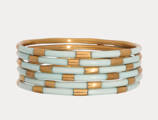 Mint Veda Bangles - Set of 6