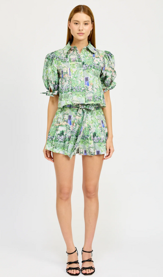 Molly Shirt - Green Violet