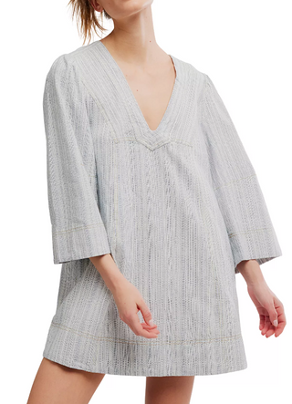 Goldie Baloon Sleeve - Indigo combo