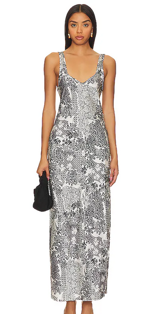 Black and White Slip Dress