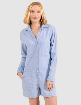 Fulton Romper-Classic Denim