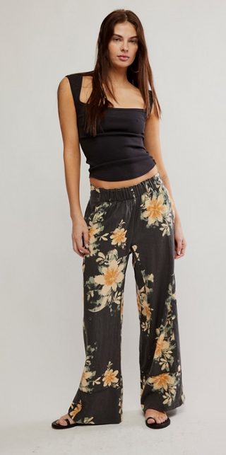 Days End Printed Linen Pant