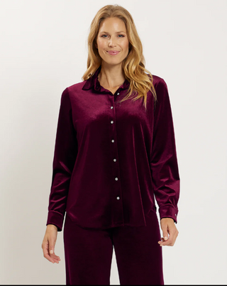 Brandy Velvet Top