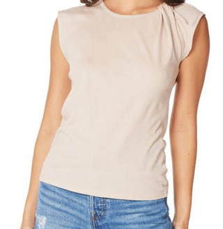 Twist Detail Tee-Sandy