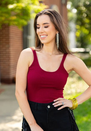 Sammy Burgundy Bodysuit