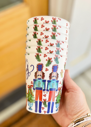 Blue Nutcracker Reusable Party Cups-Set of 6