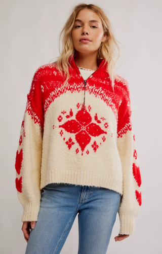 Mythical Sweater - Vanilla Scarlet Combo