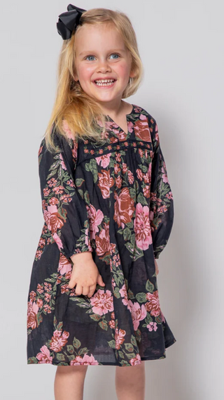 Littles Magdalena Dress-Juliet Print