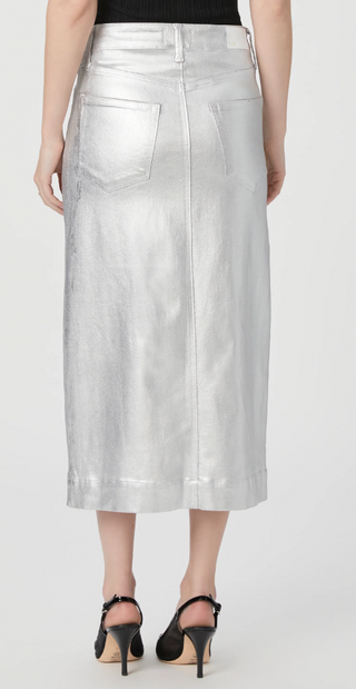 Meadow Midi Skirt - Platinum Silver