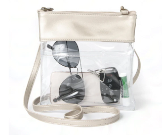 Gameday Crossbody in Vegan Leather - Gold