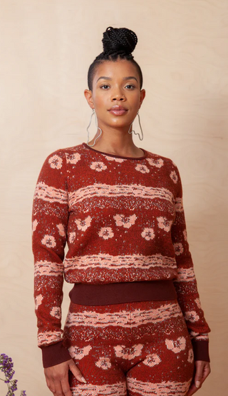 Morph Sweater-Rust Multi