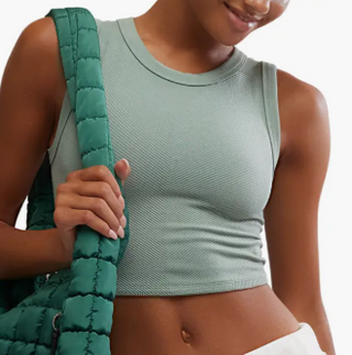 Free Throw Muscle Tank - Sage Stone