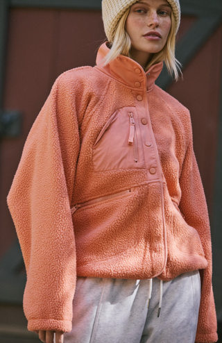 Hit The Slopes Jacket - Frosted Peach
