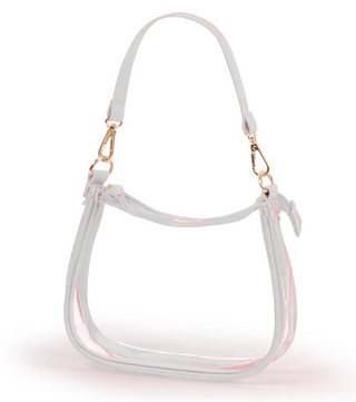The Clara Clear Purse - White