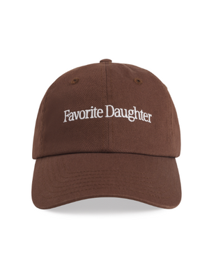 Classic Logo Baseball Hat- Brown/White